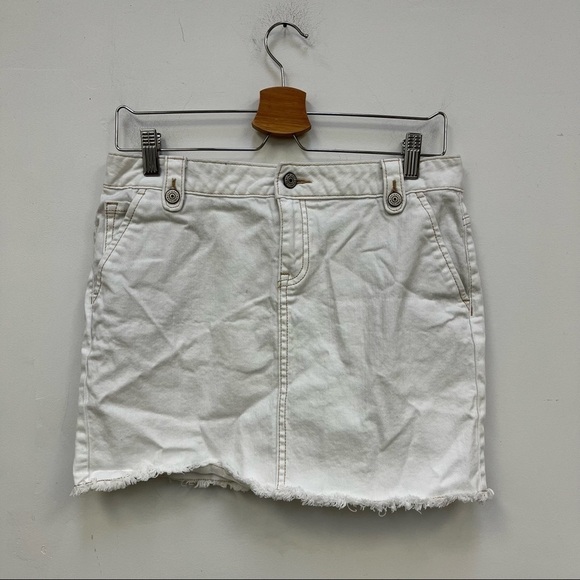 Gap White Denim Mini Skirt - Picture 1 of 3
